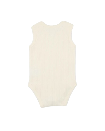 Bebe - Milk Organic Pointelle Envelope Neck Bodysuit