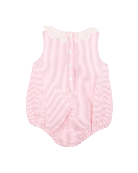 Bebe - Willa Stripe Lace Collar Bodysuit