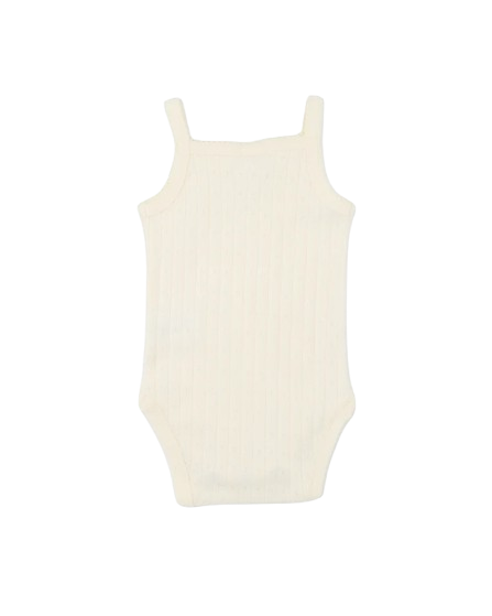 Bebe - Milk Organic Pointelle Singlet Bodysuit