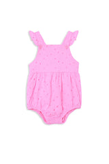 Milky Clothing - Pink Broderie Playsuit