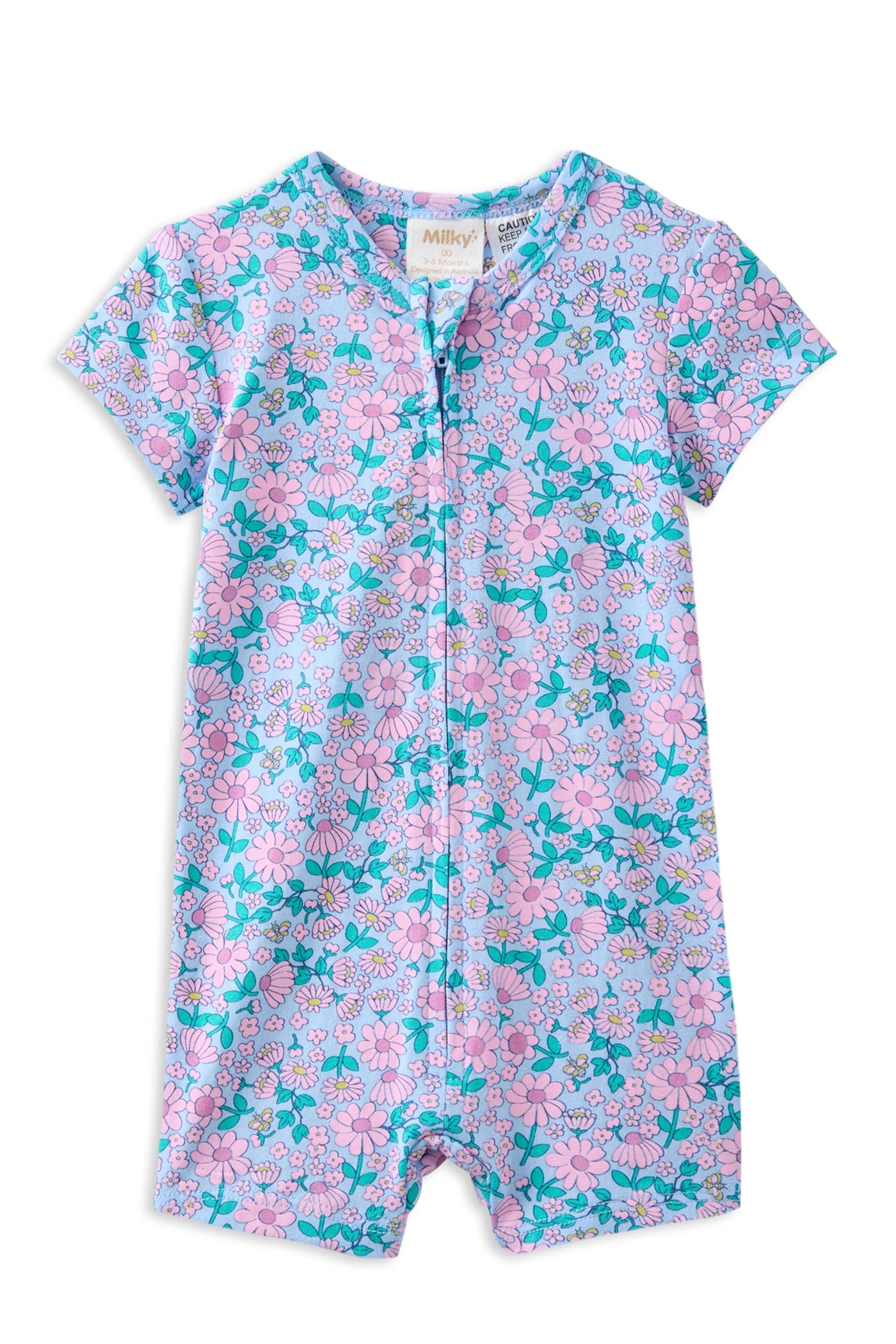 Milky Clothing - Daisy Fields Zip Romper