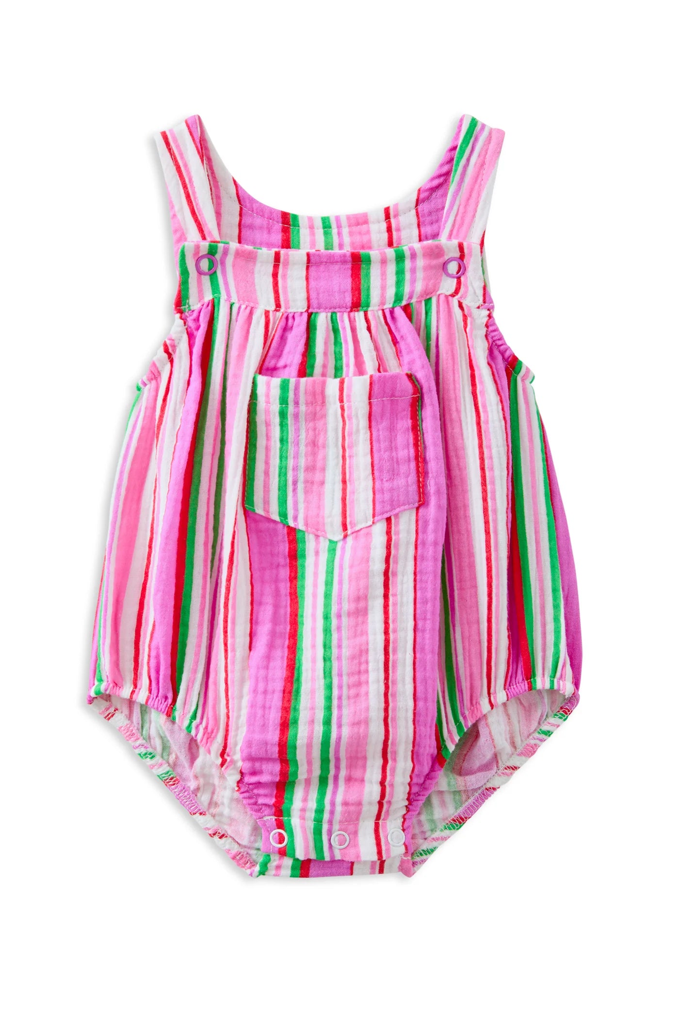 Milky Clothing - Crinkle Stripe Playsuit