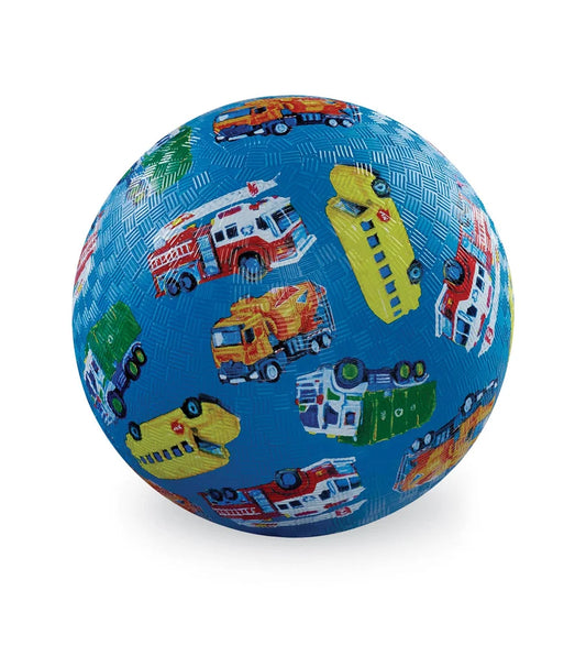 Crocodile Creek - 7 Inch Playground Ball - City Vehicles