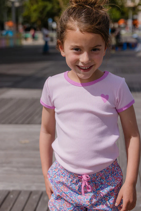 Milky Clothing - Pink Rib Tee