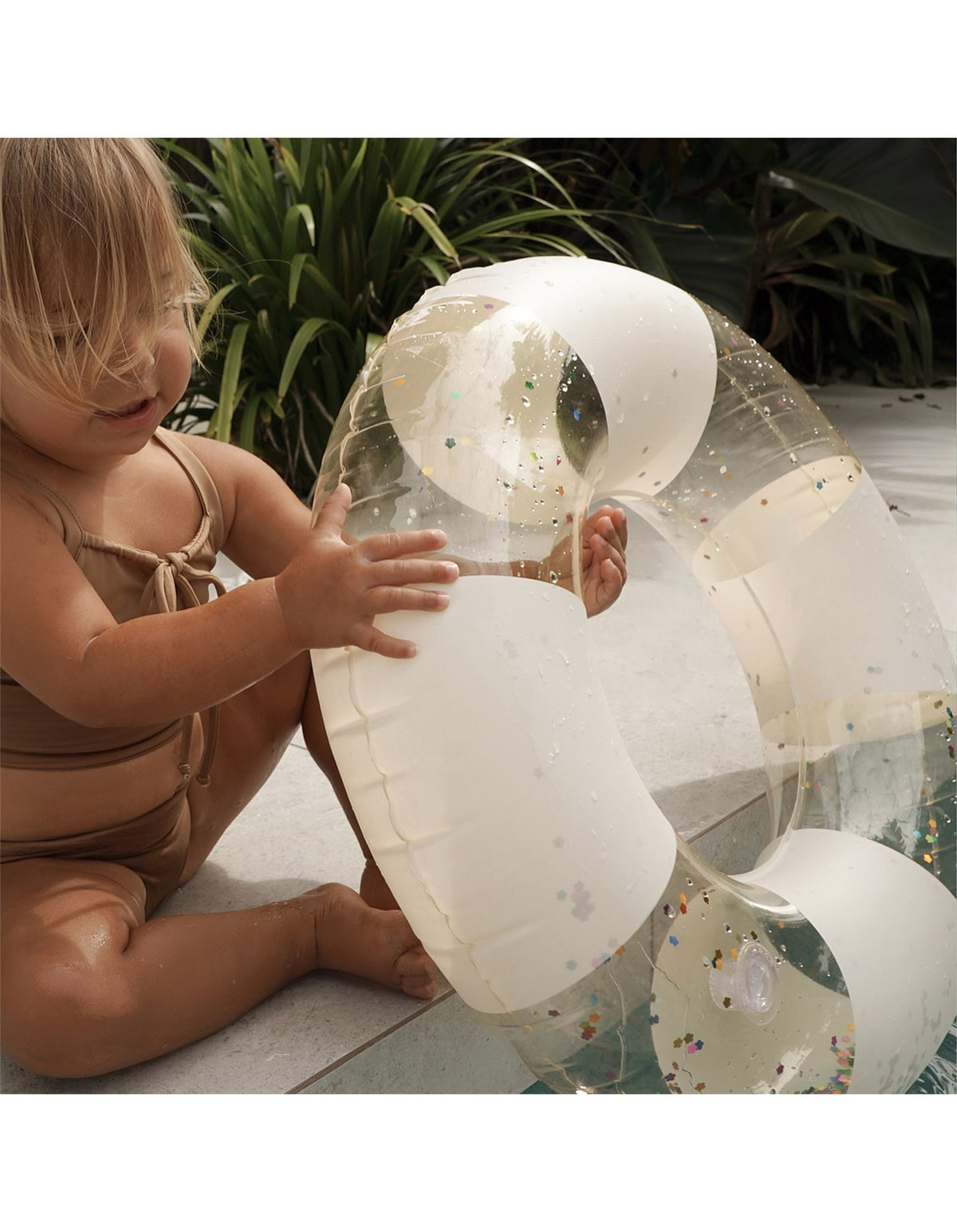 SunnyLife - Mini Tube Pool Ring - Cotton Candy Stripe