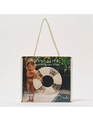 SunnyLife - Mini Tube Pool Ring - Cotton Candy Stripe