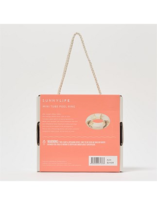 SunnyLife - Mini Tube Pool Ring - Cotton Candy Stripe