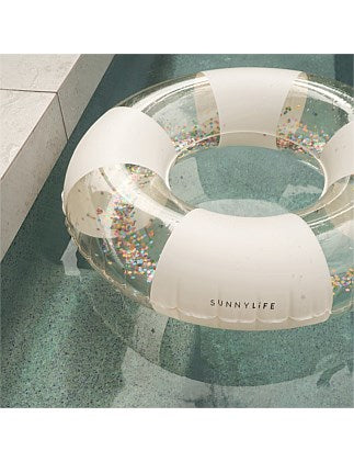 SunnyLife - Mini Tube Pool Ring - Cotton Candy Stripe