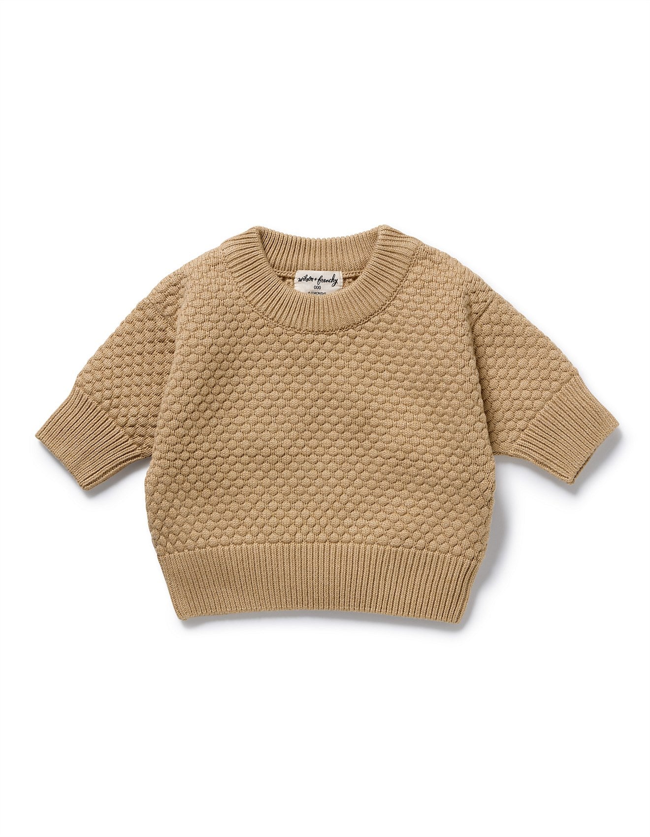 Wilson & Frenchy -  Oat Bubble Knitted Jumper