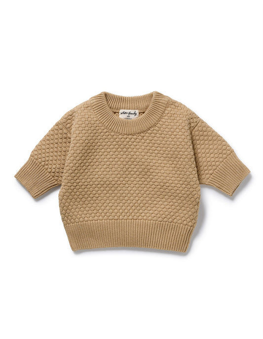 Wilson & Frenchy -  Oat Bubble Knitted Jumper