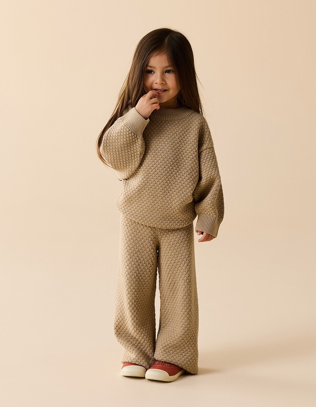 Wilson & Frenchy -  Oat Bubble Knitted Jumper
