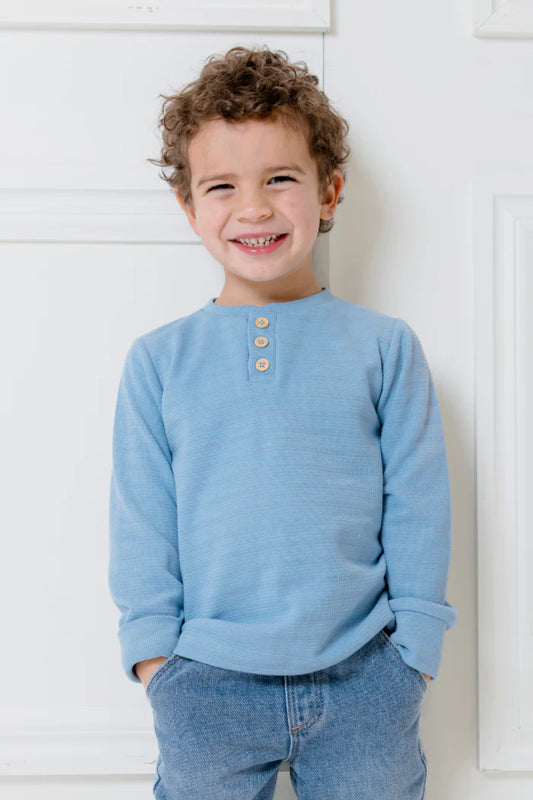 Milky Clothing - Pale Blue Henley