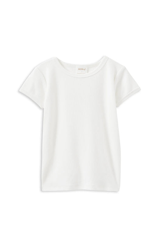 Milky Clothing - White Rib Tee