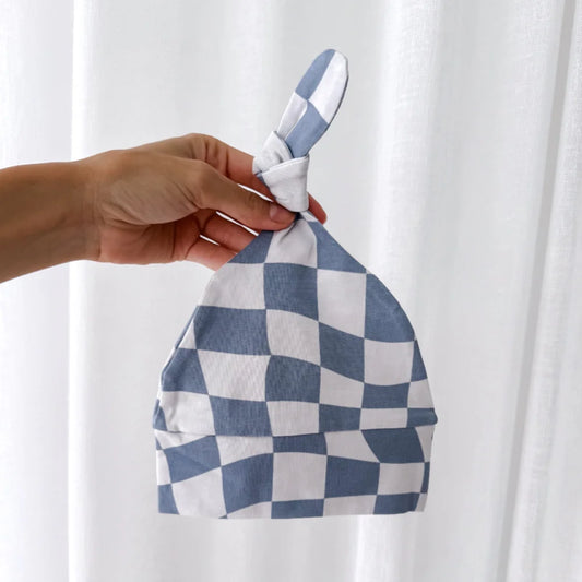 Basic Label Co - Checkers Knotted Beanie