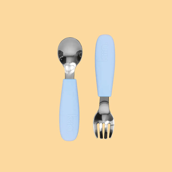 Kiin Baby- Cutlery Set- Pastel Sky