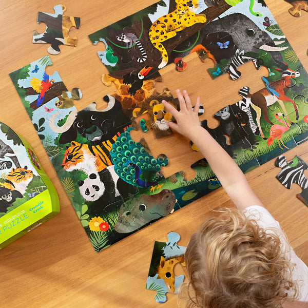 Crocodile Creek- Jungle Friends- Classic 36 Piece Floor Puzzle