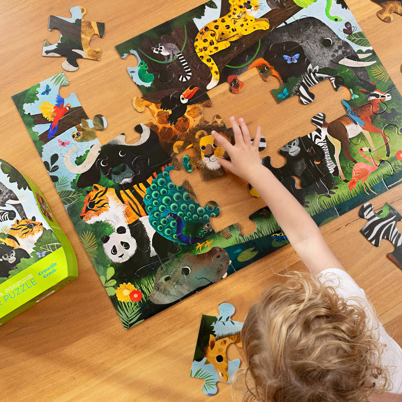 Crocodile Creek- Jungle Friends- Classic 36 Piece Floor Puzzle