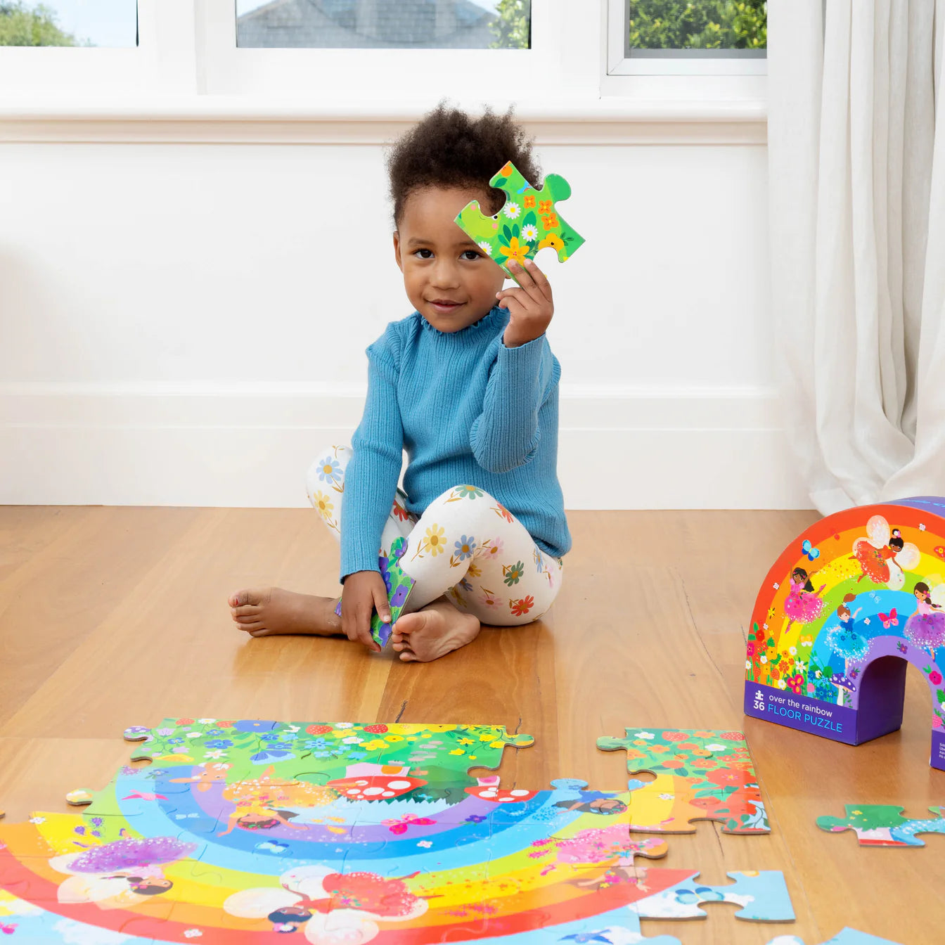 Crocodile Creek- Rainbow- Classic 36 Piece Floor Puzzle