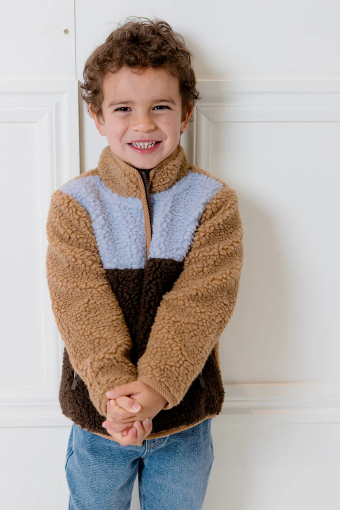 Milky Clothing - Colour Block Sherpa Jacket
