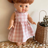 Handmade Doll's Clothing- Dress- Pink Gingham