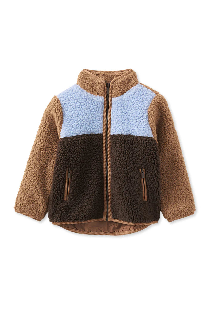 Milky Clothing - Colour Block Sherpa Jacket