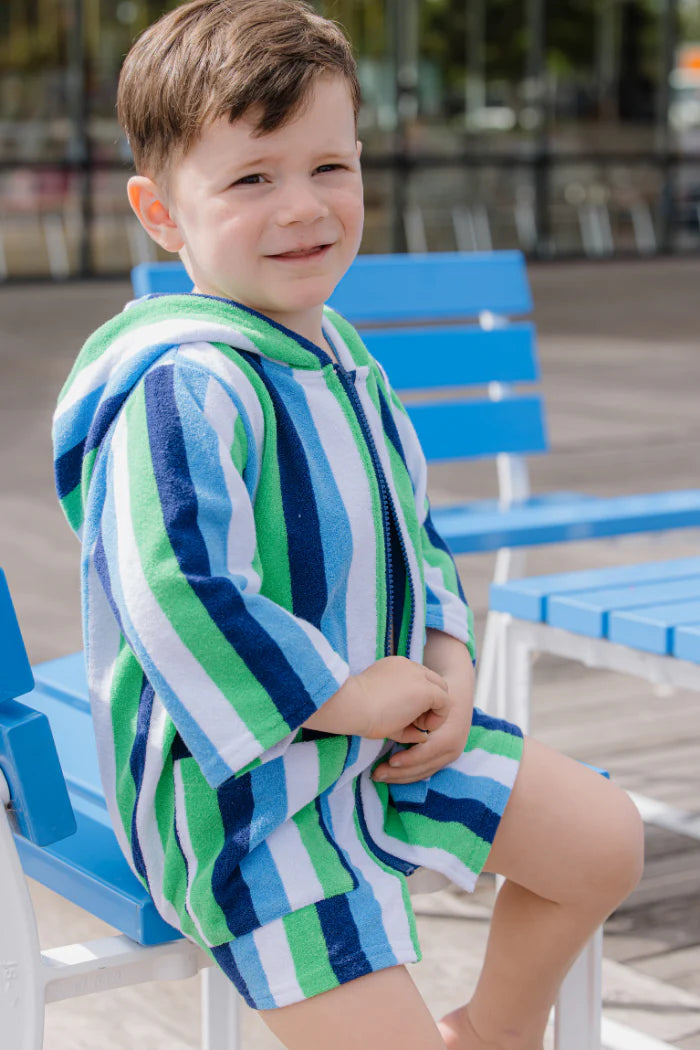 Milky Clothing - Stripe Terry Towelling Cover Up