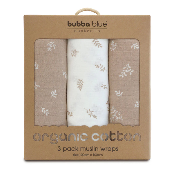 Bubba Blue- Chestnut Muslin Wrap Set