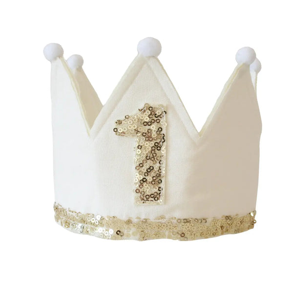 Alimrose- Ivory 1st Birthday Crown