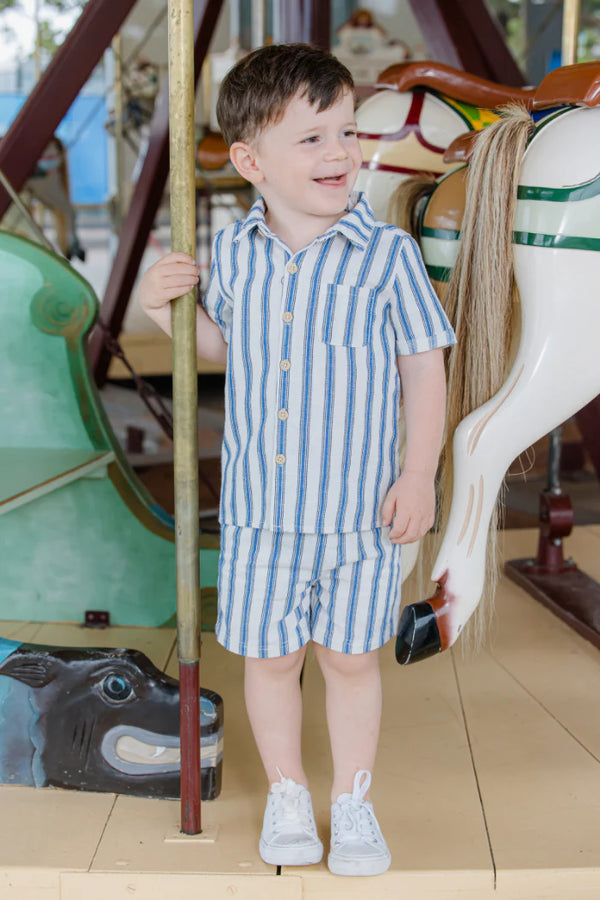 Milky Clothing - Stripe Linen Set