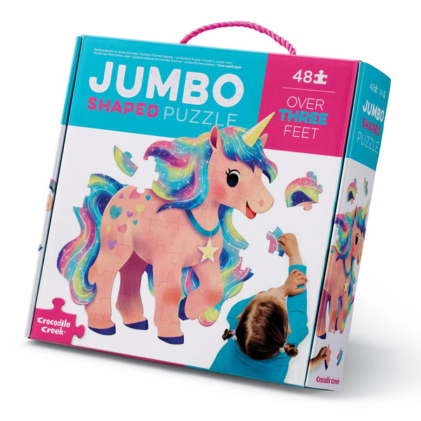 Crocodile Creek- Unicorn- Classic 48 Piece Jumbo Puzzle