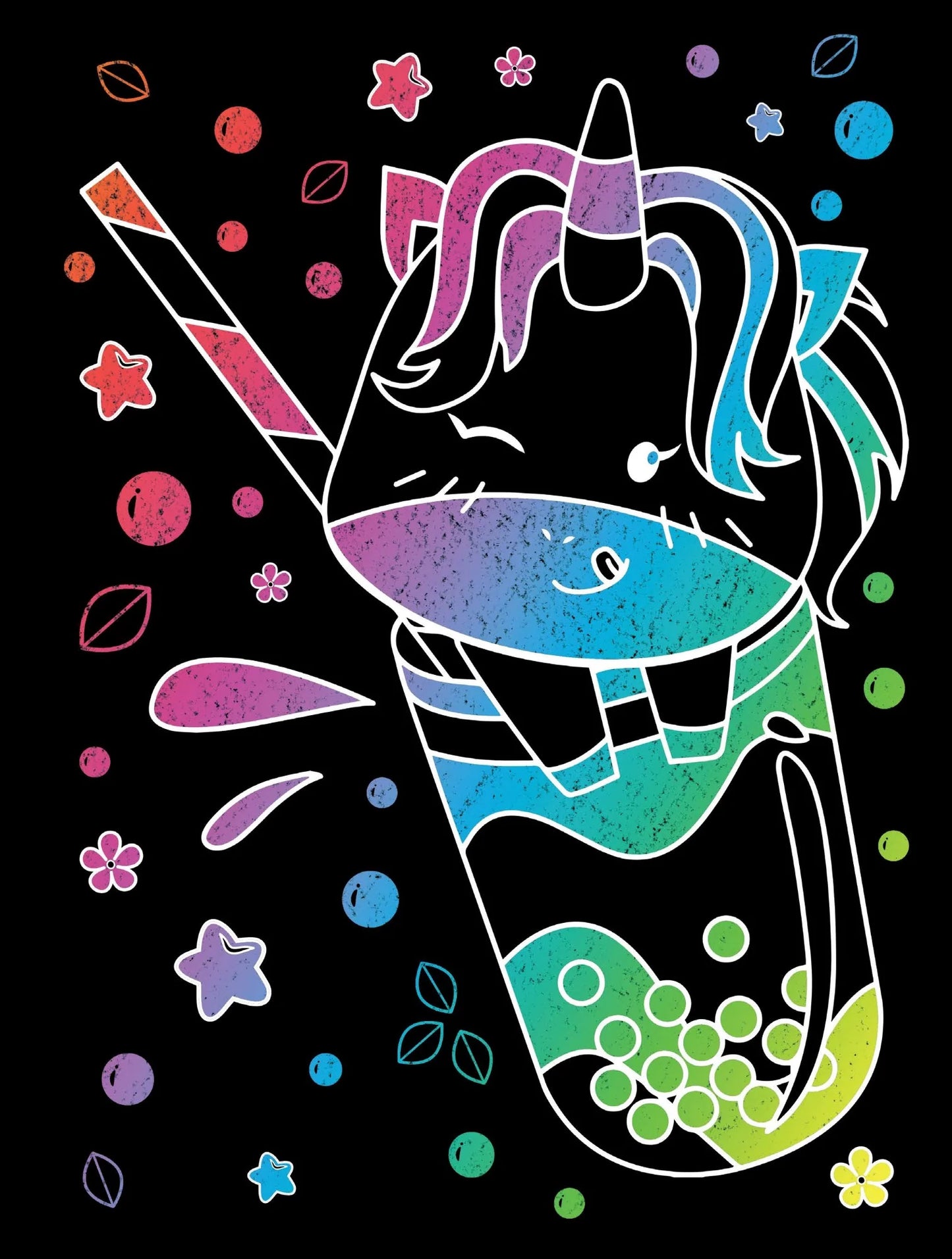 Scratch Art Book- Bubble Tea