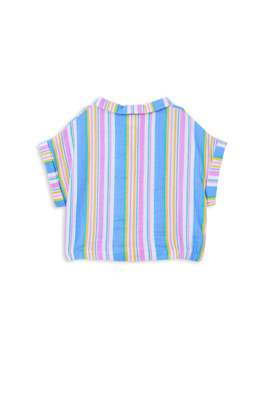 Milky Clothing - Crinkle Stripe Shirt - SIZE 12