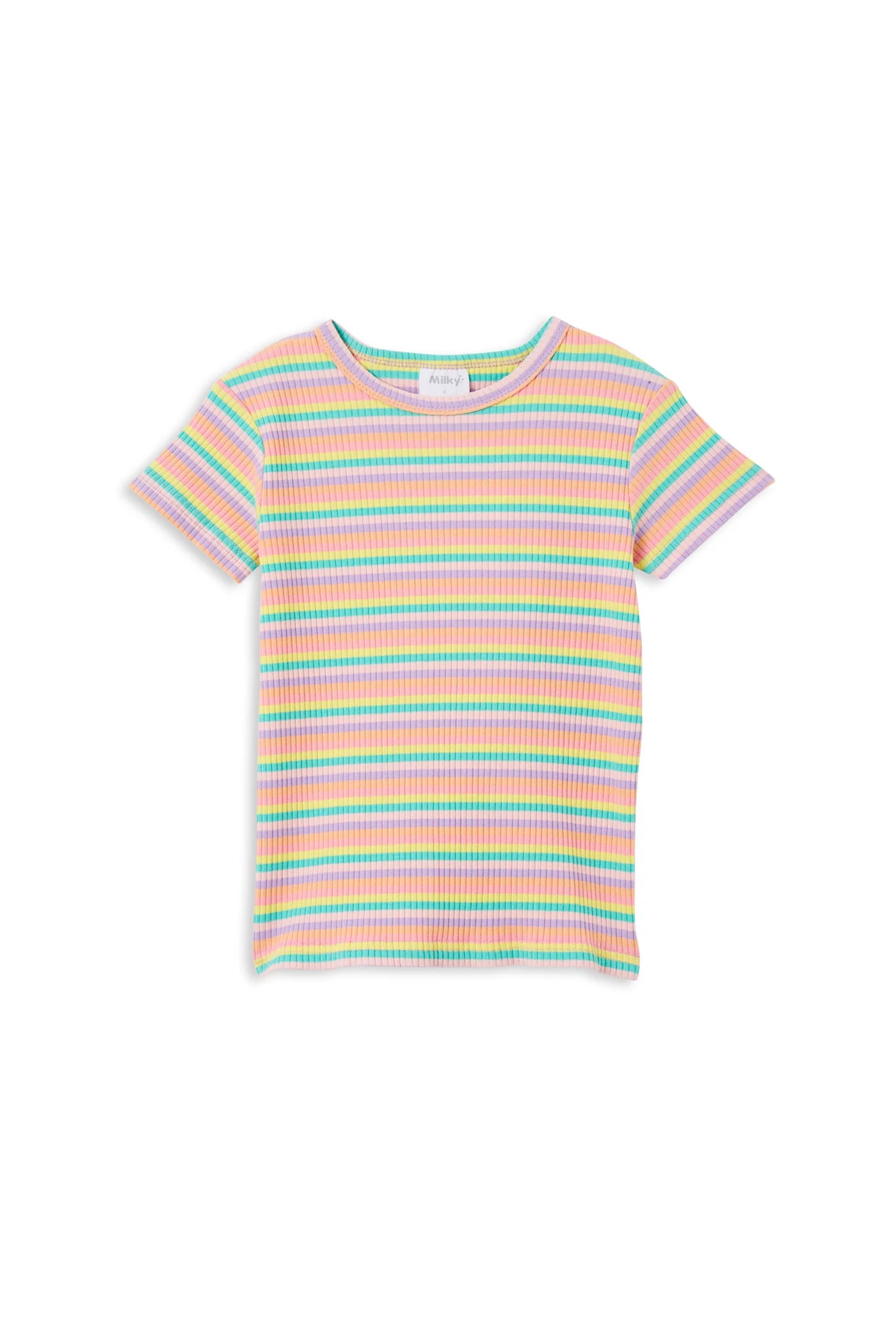 Milky Clothing - Stripe Rib Tee