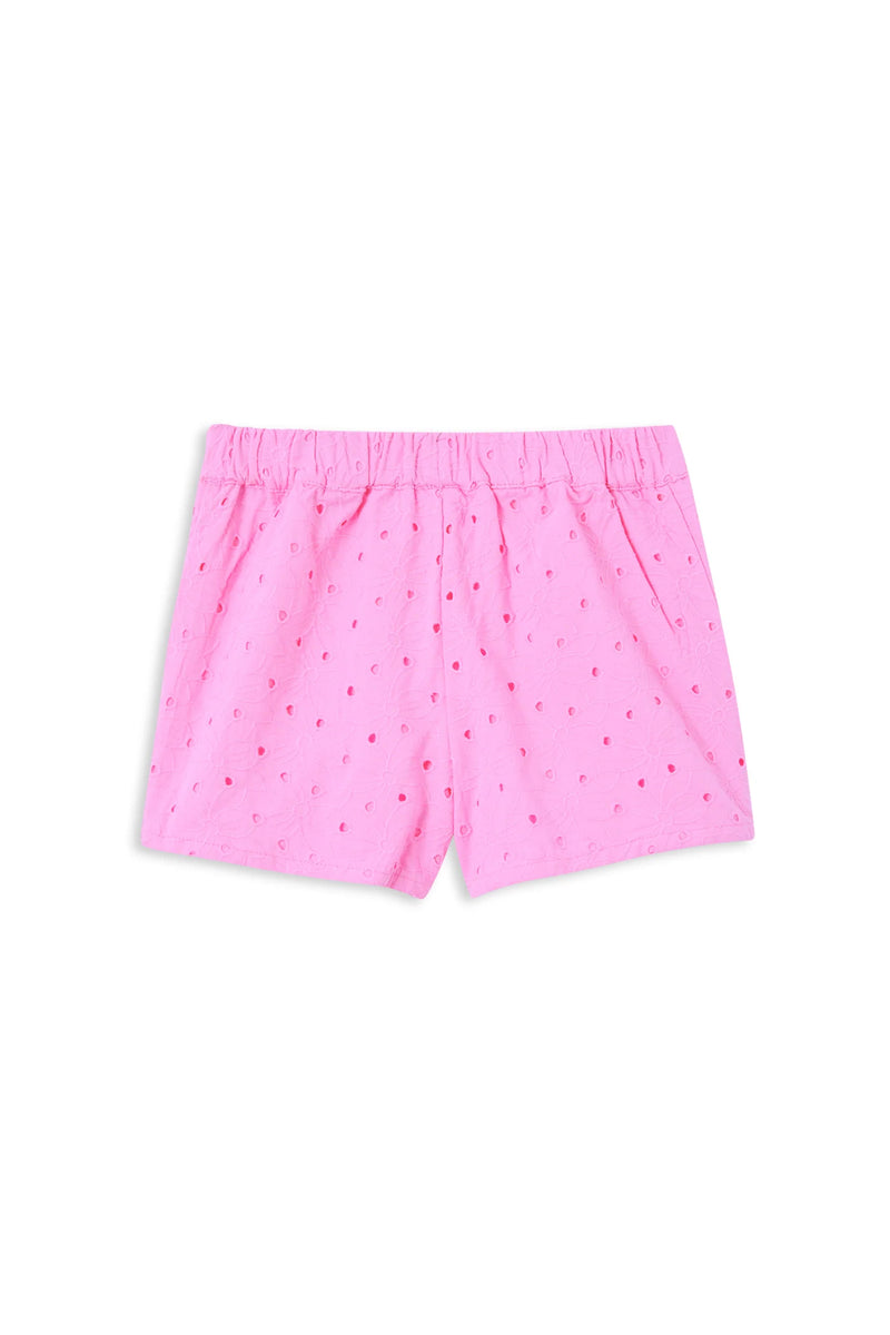 Milky Clothing - Pink Broderie Short