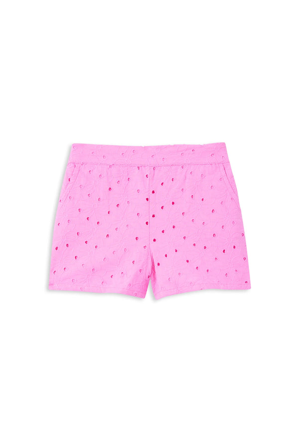 Milky Clothing - Pink Broderie Short