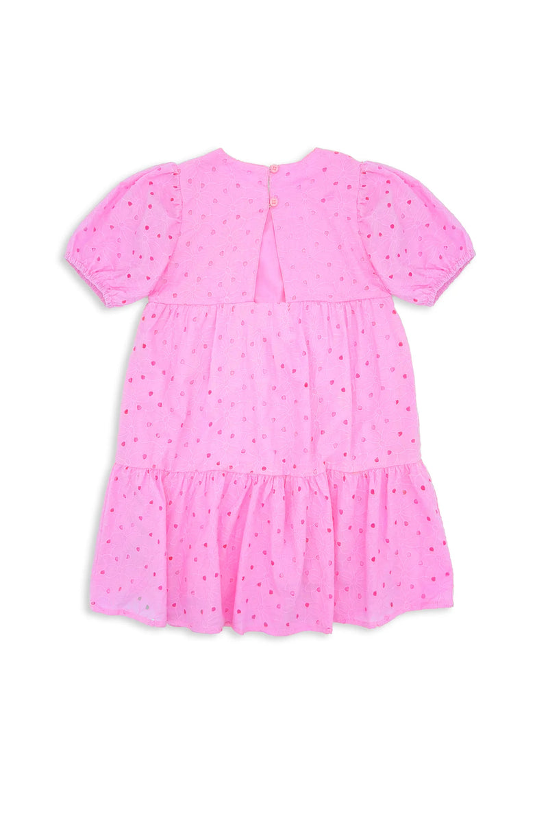 Milky Clothing - Pink Broderie Dress