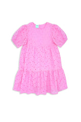 Milky Clothing - Pink Broderie Dress