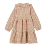 Milky Clothing - Check Tiered Collared Dress