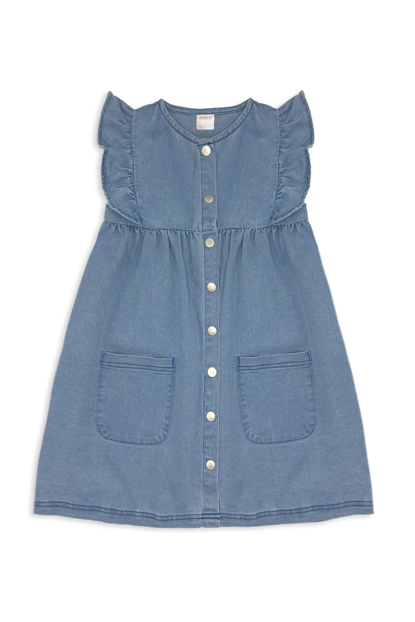 Milky Clothing - Denim Frill Dress