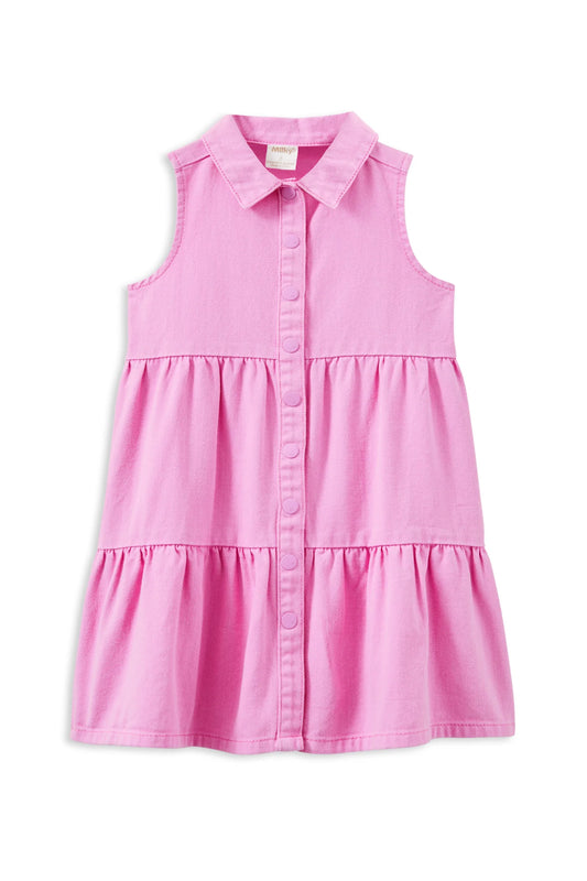 Milky Clothing - Pink Twill Dress