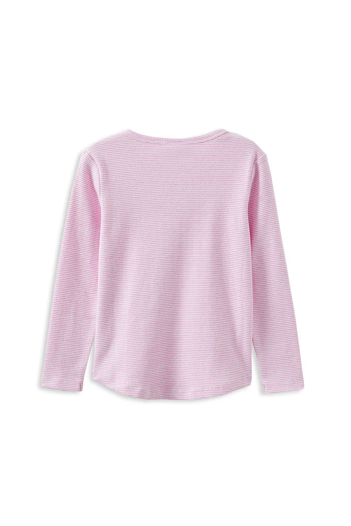 Milky Clothing - Pink Stripe Henley