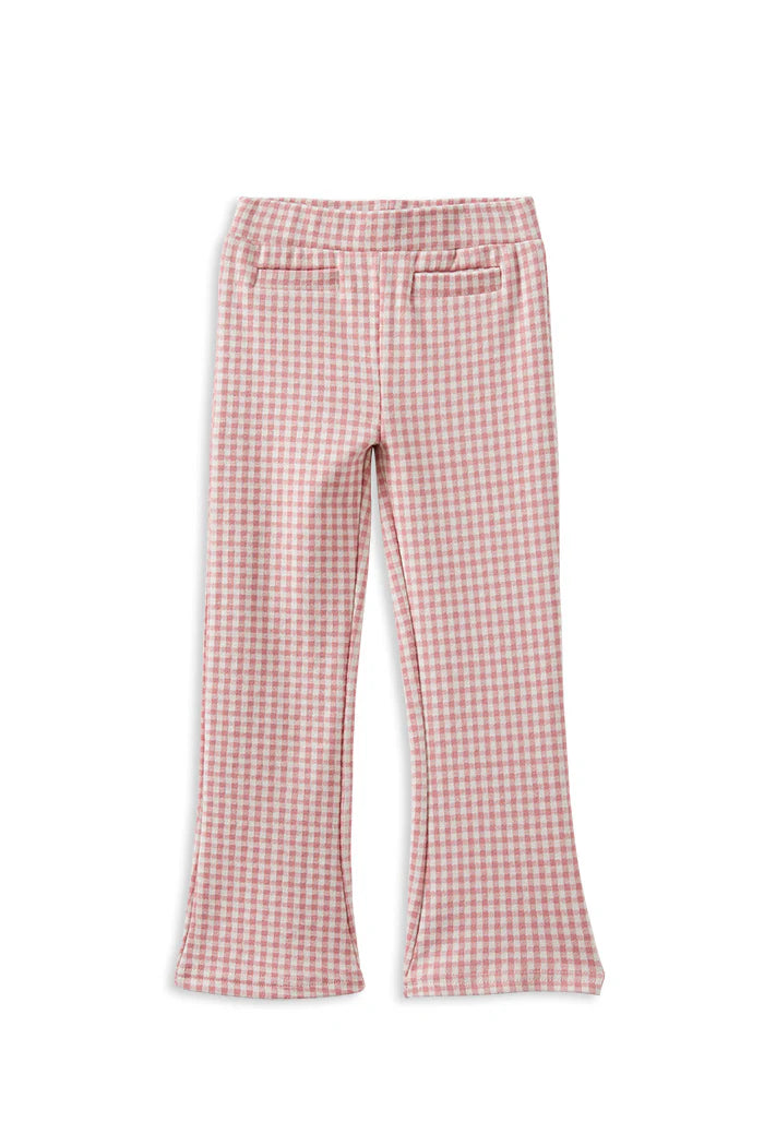 Milky Clothing - Rose Check Flared Pant