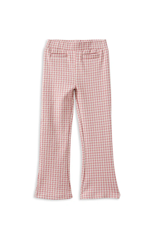 Milky Clothing - Rose Check Flared Pant
