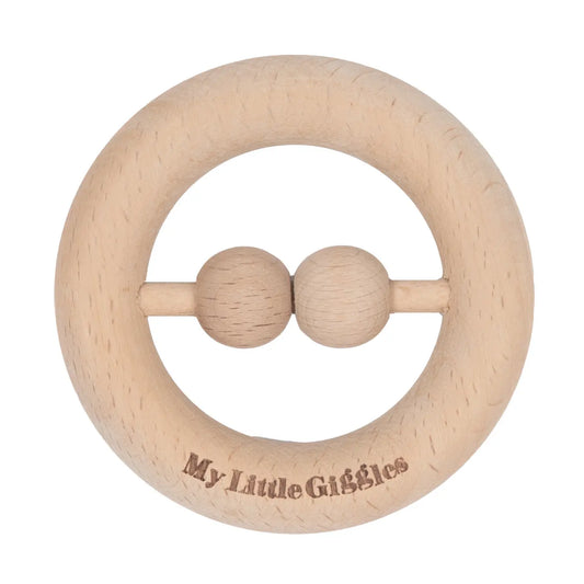 My Little Giggles- Beech Wood Rattle