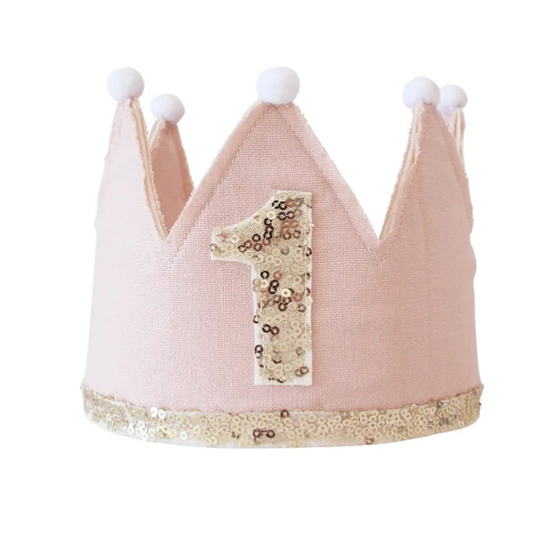 Alimrose- Pink 1st Birthday Crown