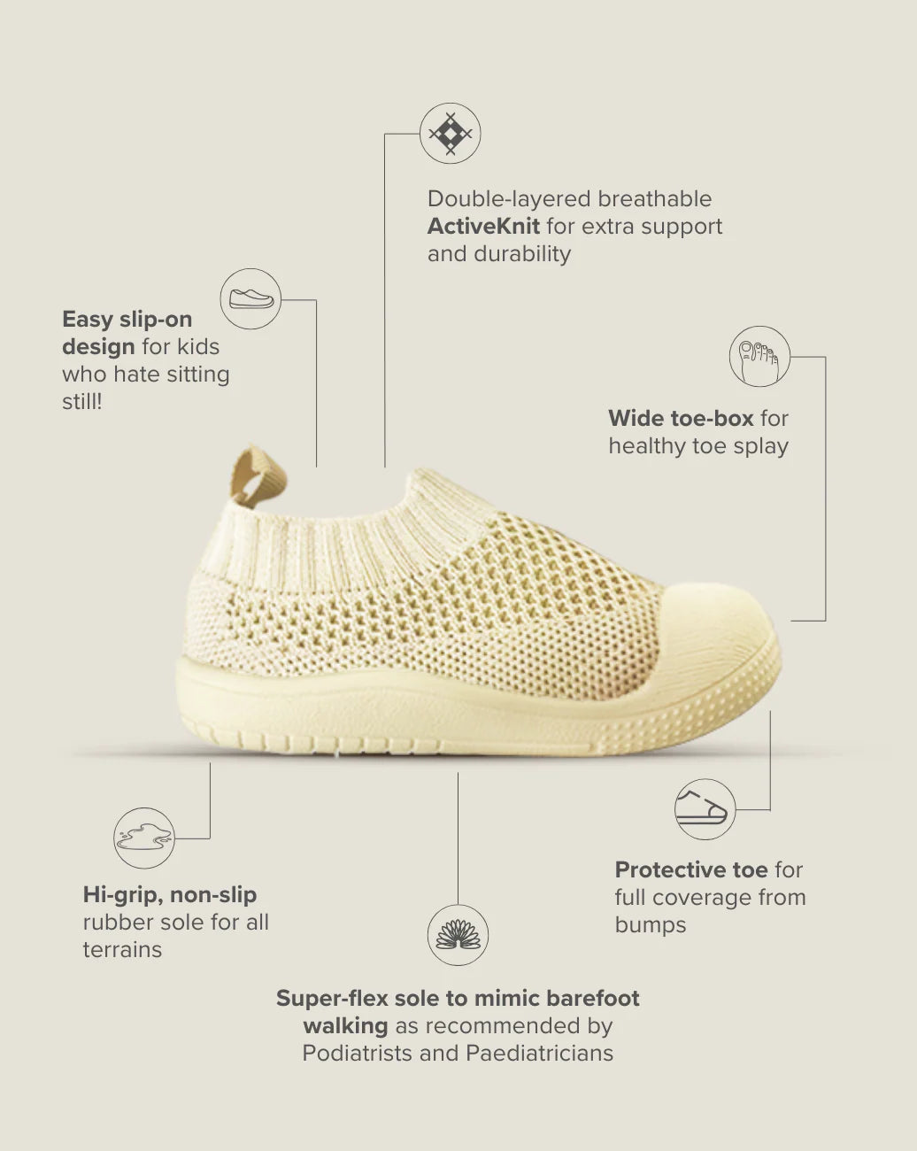 Little Sohls- Slip-on Toddler Shoe – Sunshine Yellow