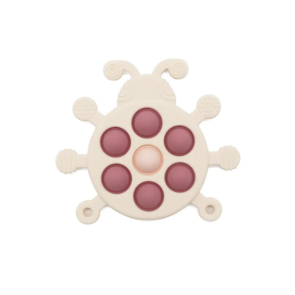 Toys Link- Pink Silicone Ladybug Pop