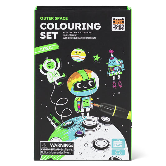 Tiger Tribe-  Outer Space Neon Colouring Set