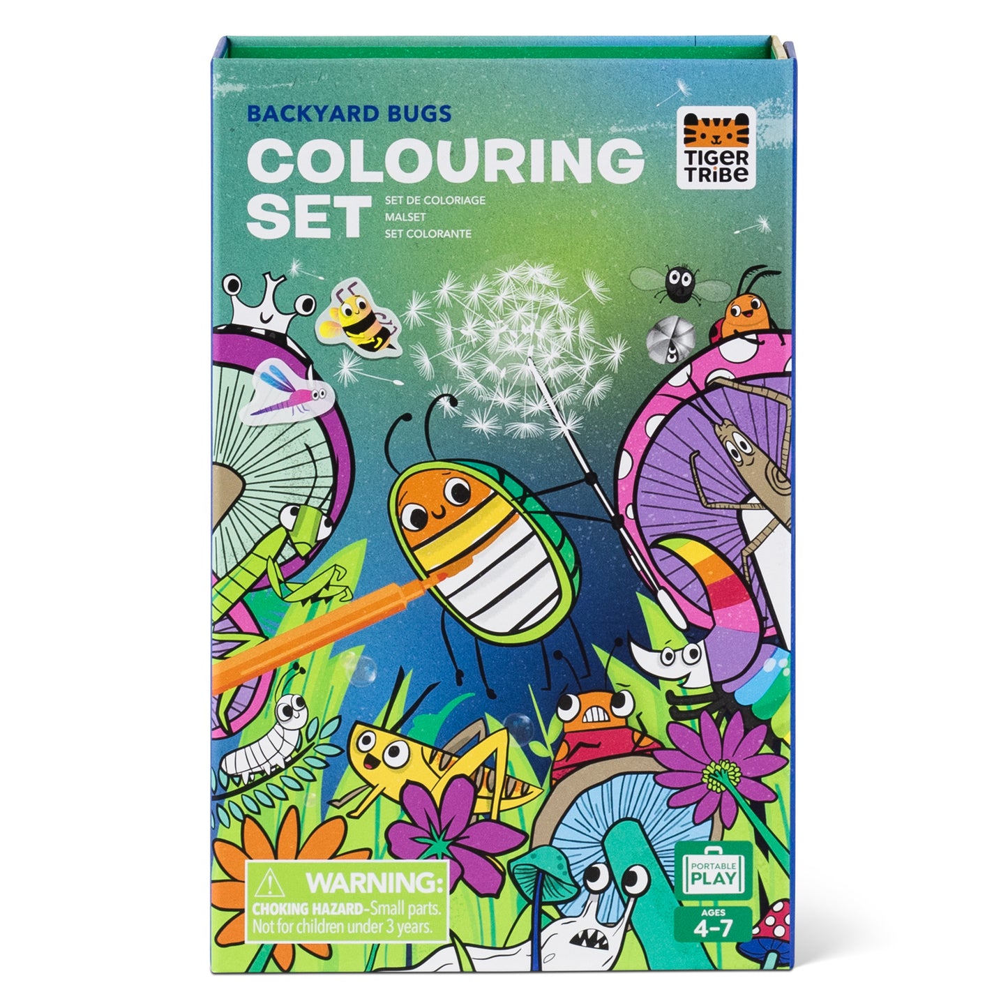 Tiger Tribe-  Backyard Bugs Colouring Set