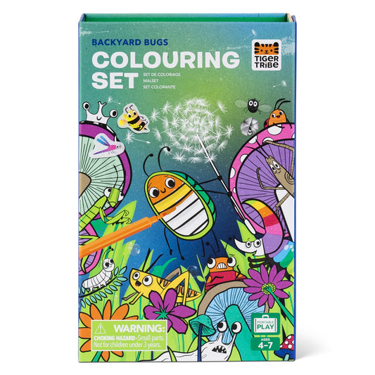 Tiger Tribe-  Backyard Bugs Colouring Set